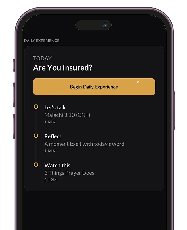 Leon du Preez App | Sermons, Bible & Daily Devotionals Daily Experience screen in the Leon du Preez App
