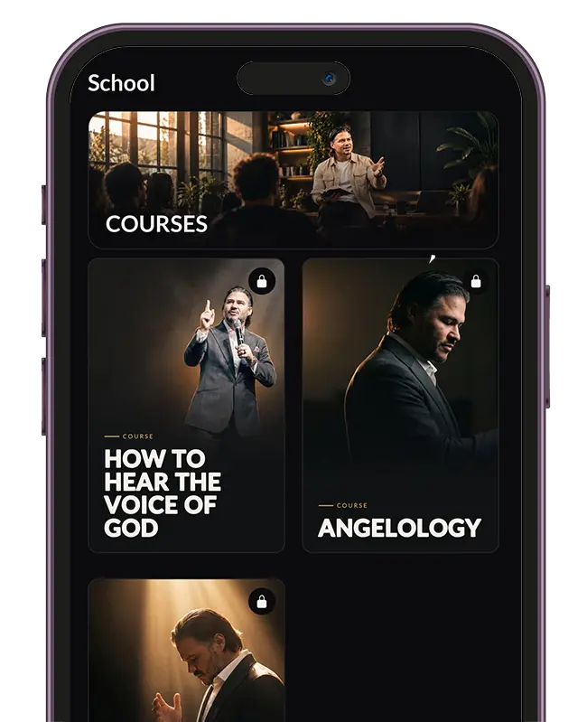 Leon du Preez App | Sermons, Bible & Daily Devotionals Bible School screen in the Leon du Preez App
