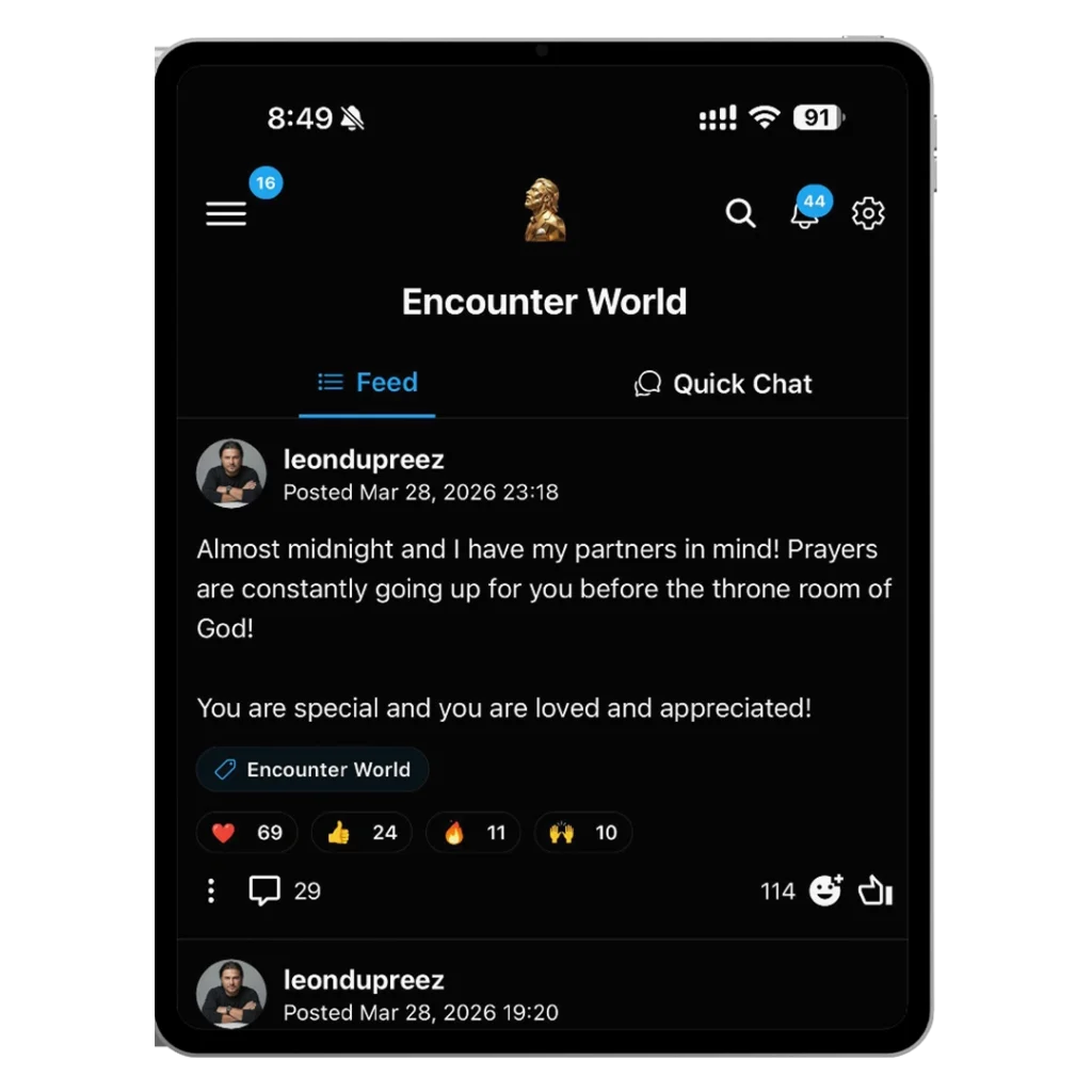 Official Website of Leon du Preez | Prophet, Strategist & Visionary Leon du Preez Society App on iPad