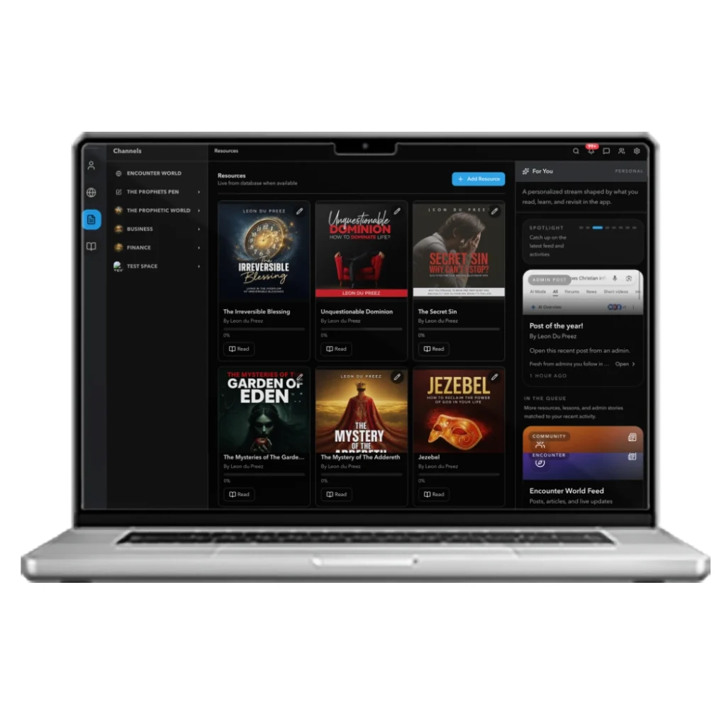 Official Website of Leon du Preez | Prophet, Strategist & Visionary Leon du Preez Society App on MacBook